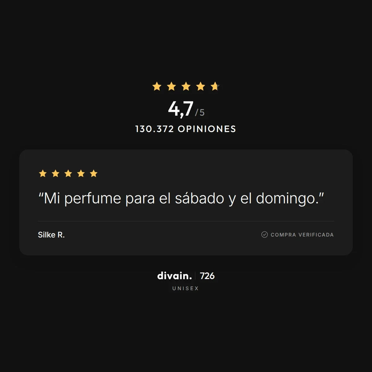 divain.726 - 4,7/5 sobre 130.372 opiniones