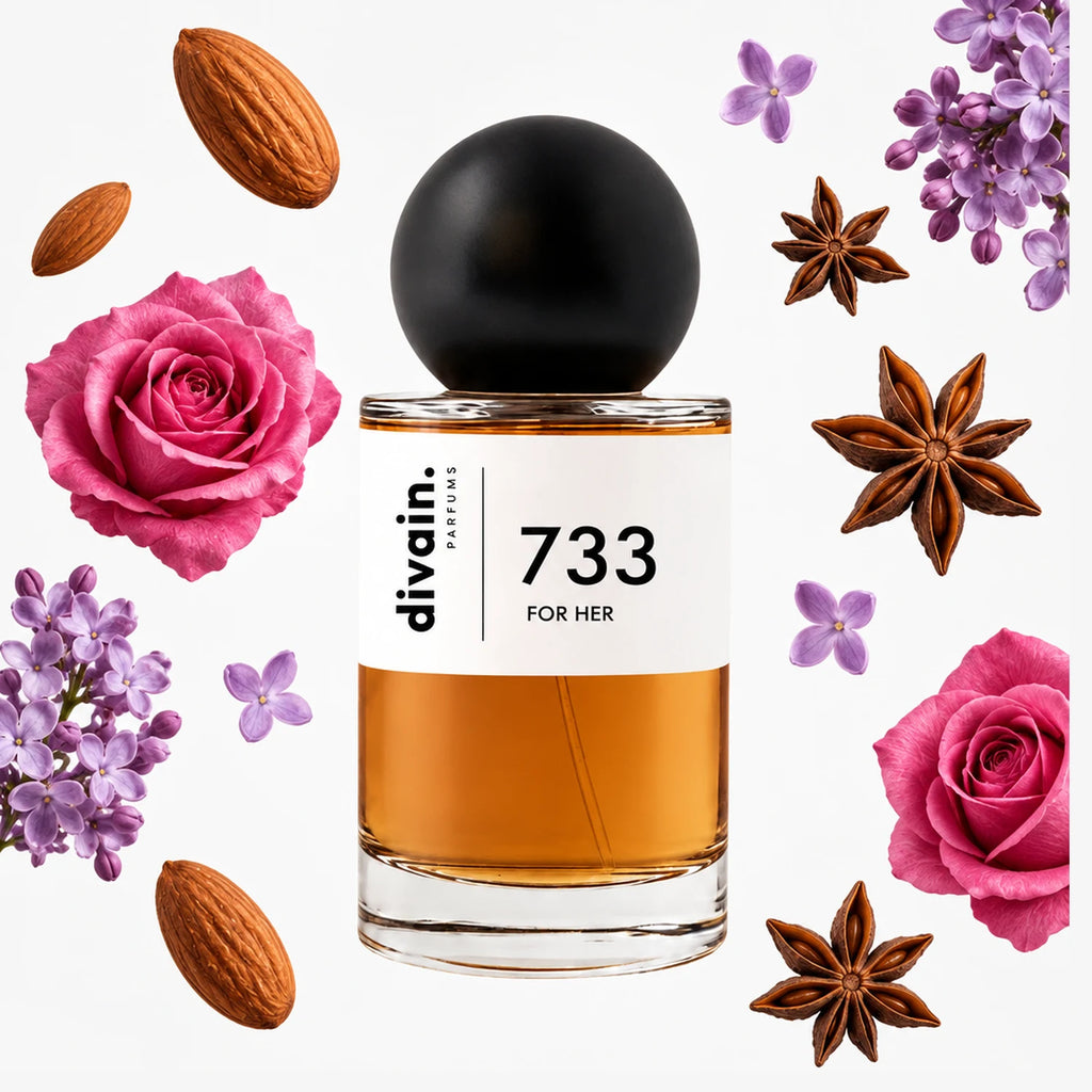 Pirámide olfativa perfume divain.733 | divain Parfums