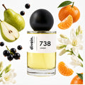 Pirámide olfativa perfume divain.738 | divain Parfums