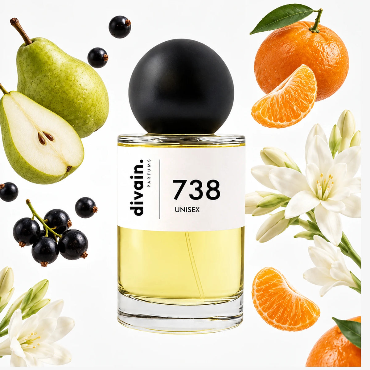Pirámide olfativa perfume divain.738 | divain Parfums