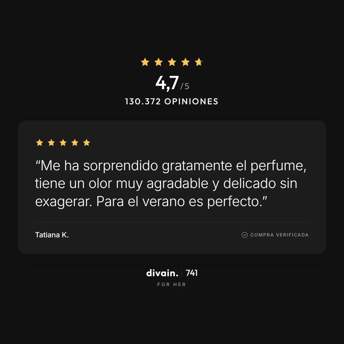 divain.741 - 4,7/5 sobre 130.372 opiniones