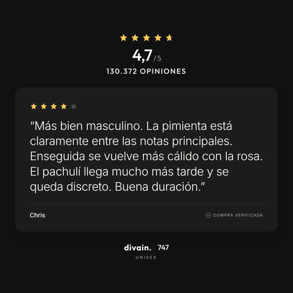 divain.747 - 4,7/5 sobre 130.372 opiniones