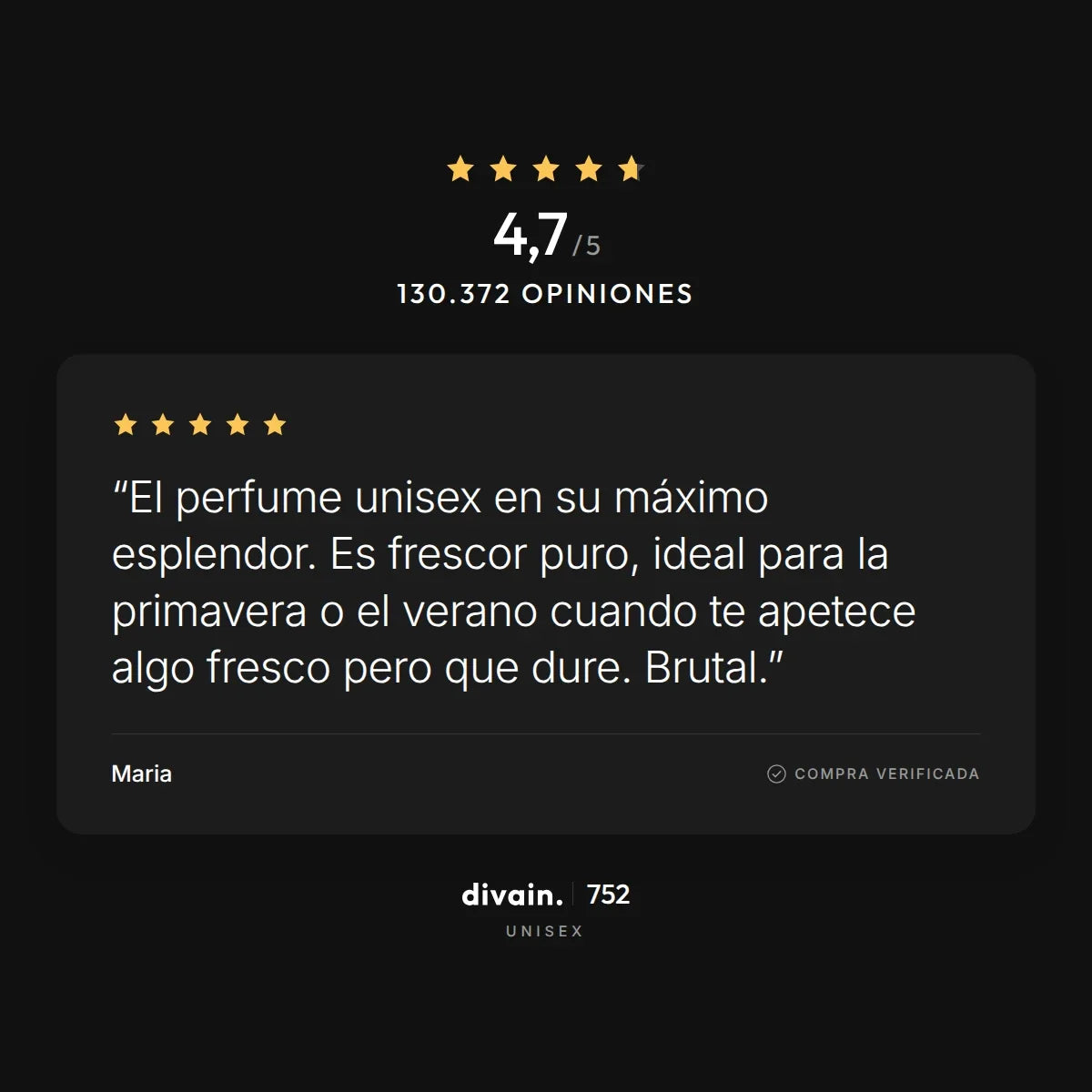 divain.752 - 4,7/5 sobre 130.372 opiniones