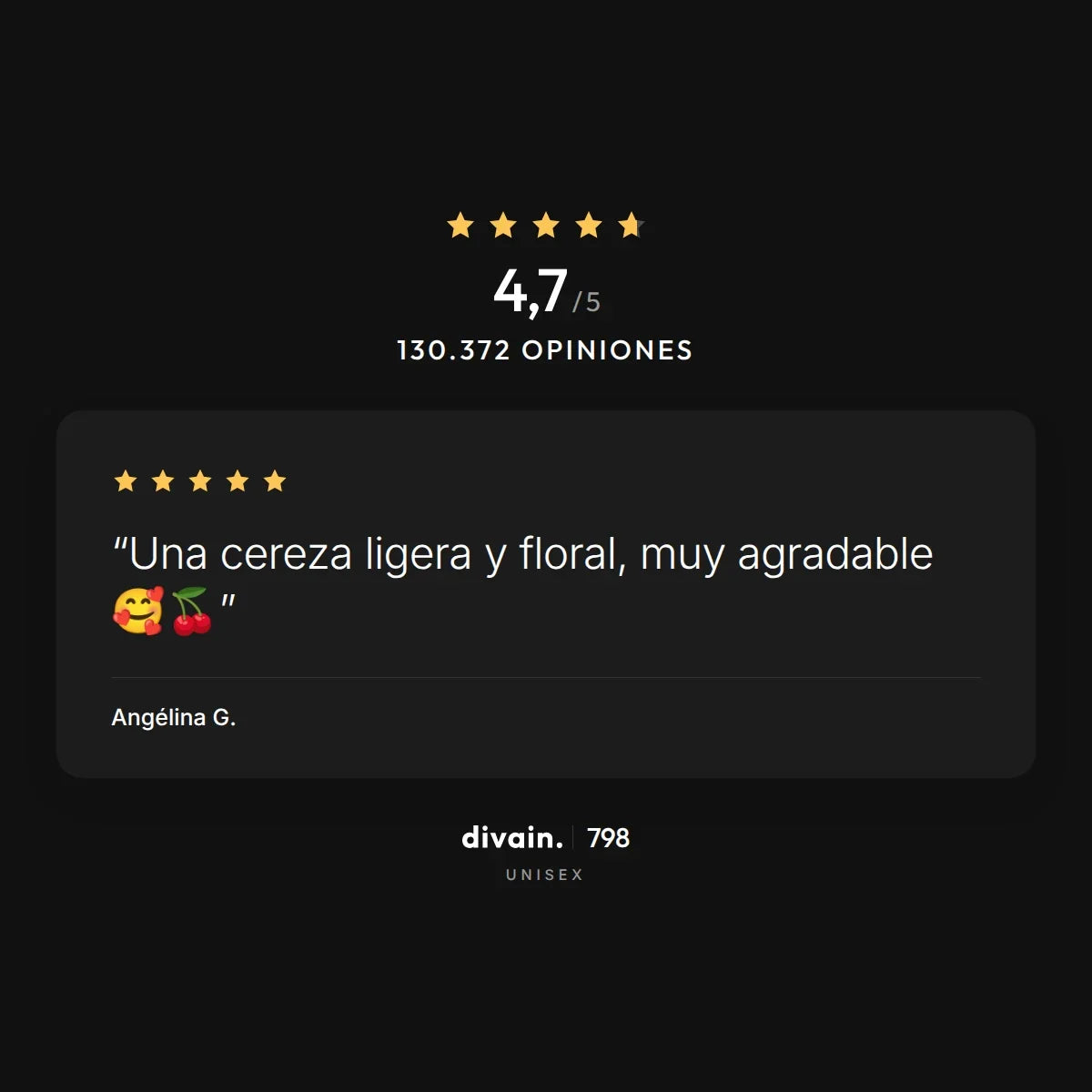 divain.798 - 4,7/5 sobre 130.372 opiniones