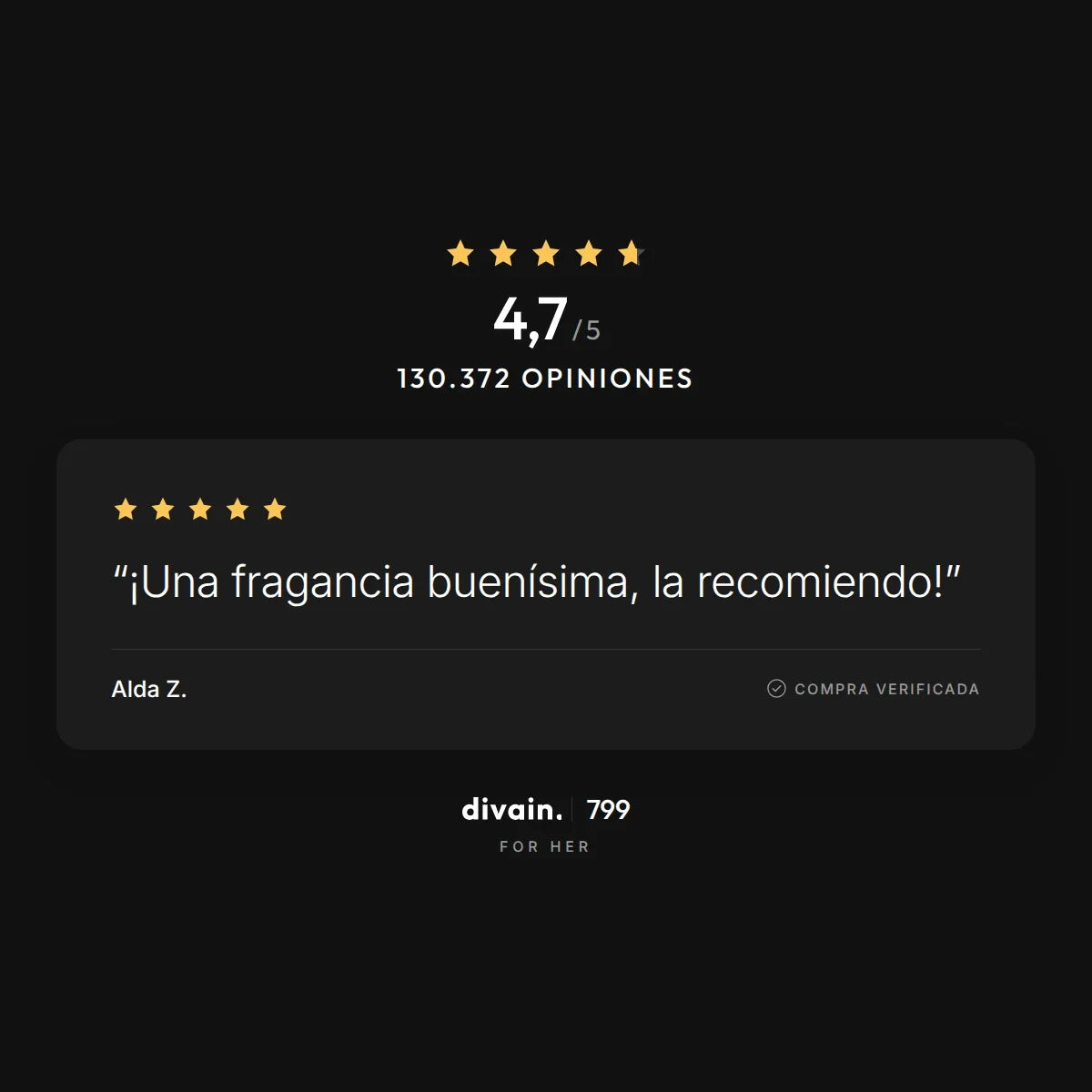 divain.799 - 4,7/5 sobre 130.372 opiniones