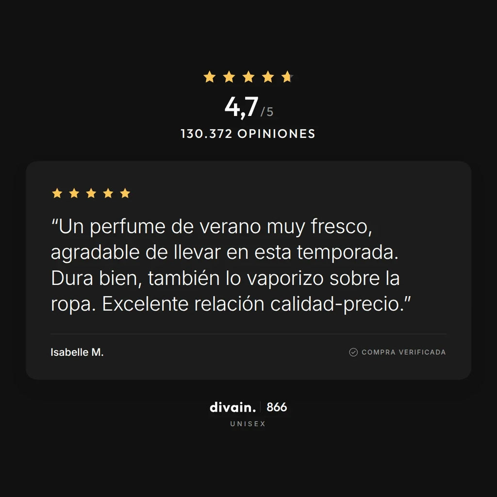 divain.866 - 4,7/5 sobre 130.372 opiniones