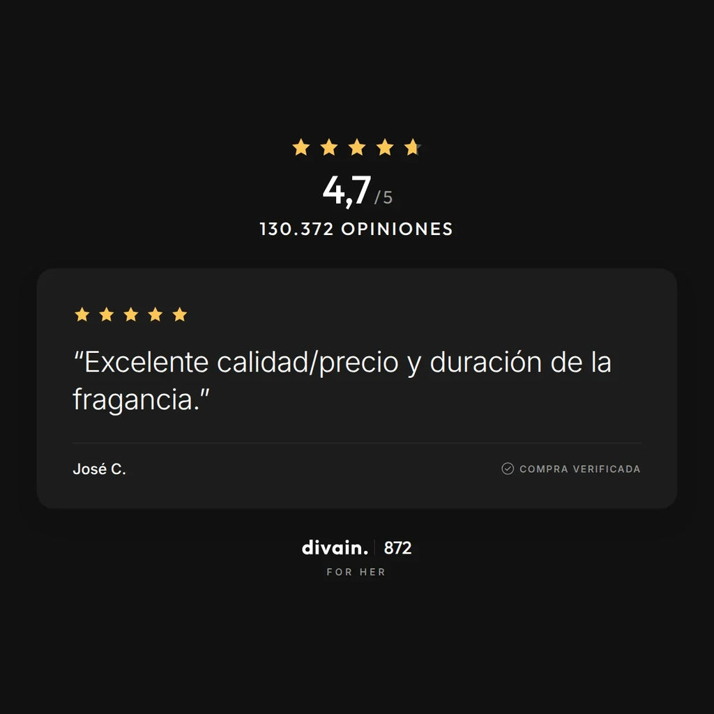 divain.872 - 4,7/5 sobre 130.372 opiniones