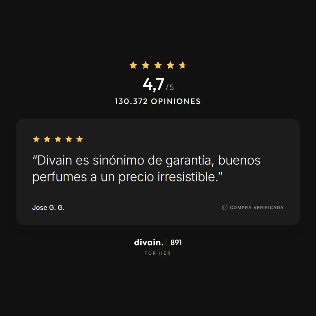divain.891 - 4,7/5 sobre 130.372 opiniones