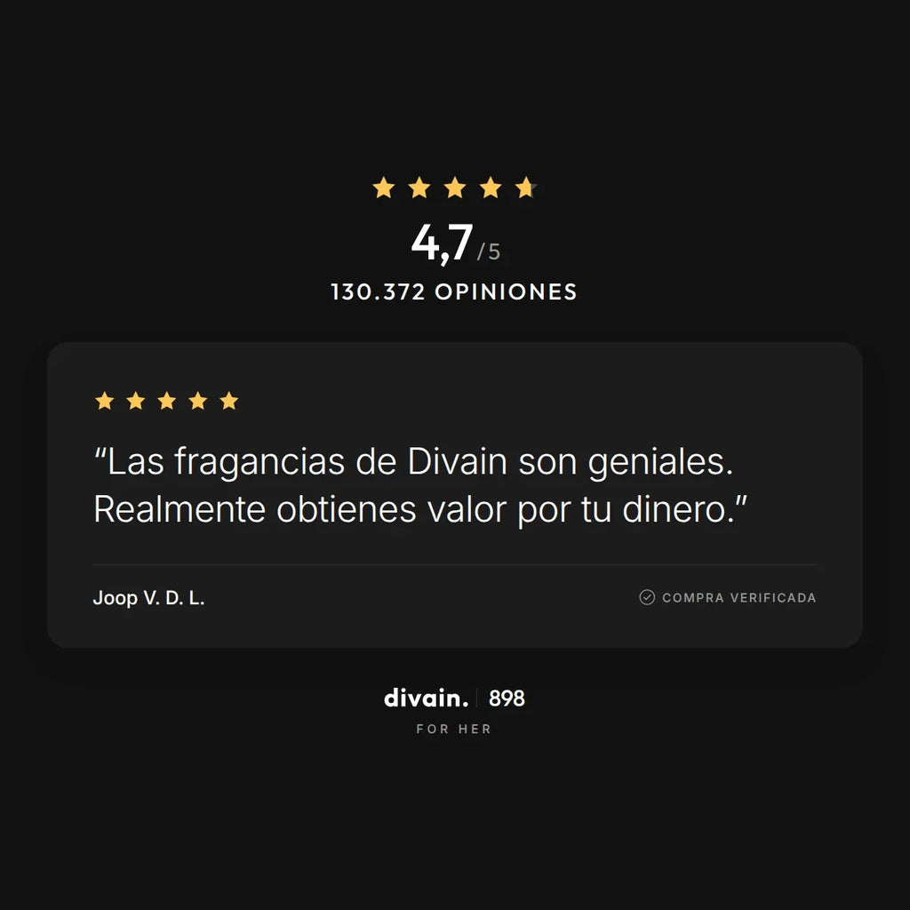 divain.898 - 4,7/5 sobre 130.372 opiniones