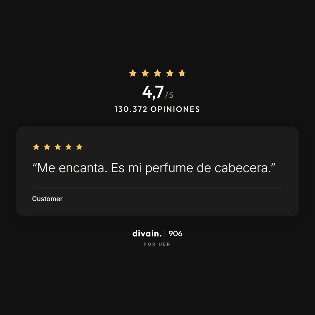 divain.906 - 4,7/5 sobre 130.372 opiniones