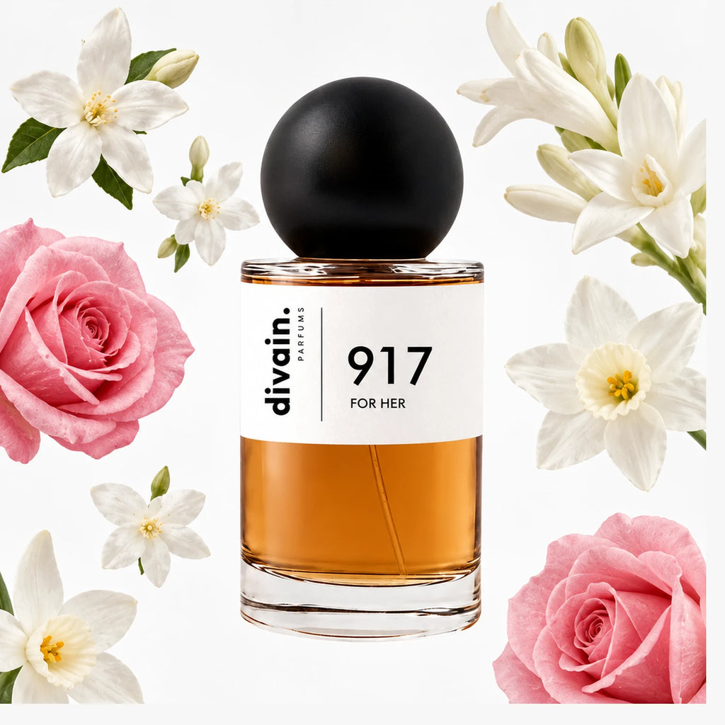 Pirámide olfativa perfume divain.917 | divain Parfums