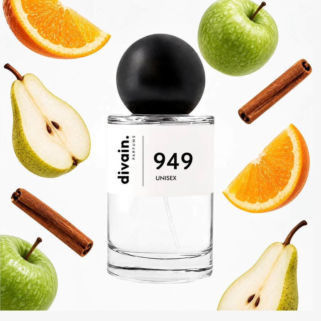 Pirámide olfativa perfume divain.949 | divain Parfums