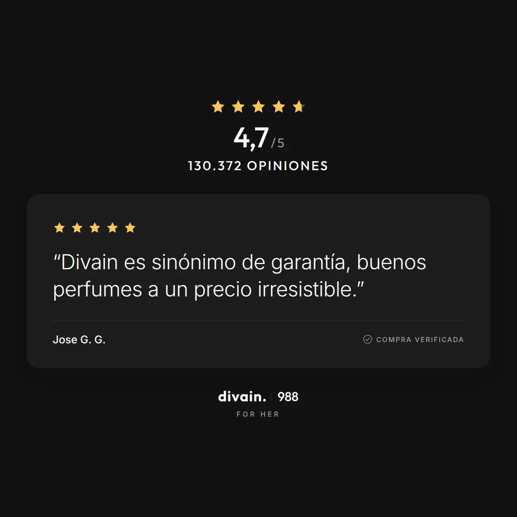 divain.988 - 4,7/5 sobre 130.372 opiniones