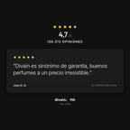 divain.988 - 4,7/5 sobre 130.372 opiniones