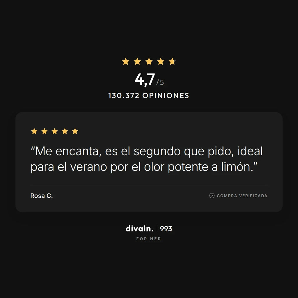 divain.993 - 4,7/5 sobre 130.372 opiniones