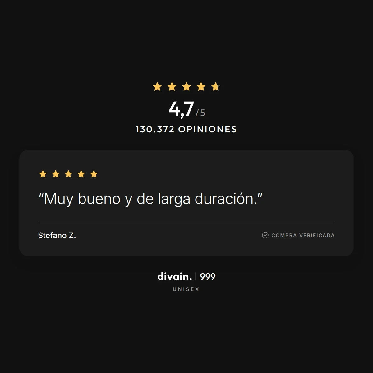 divain.999 - 4,7/5 sobre 130.372 opiniones