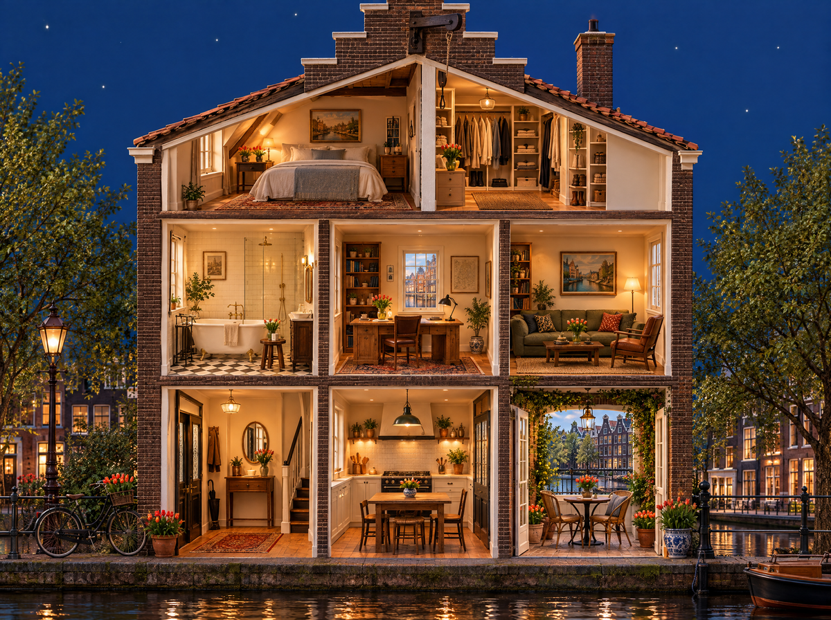 Grachtenhuis, divain. home