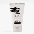 Crema corporal divain Care, con envase blanco e inspirada en el perufme 018.