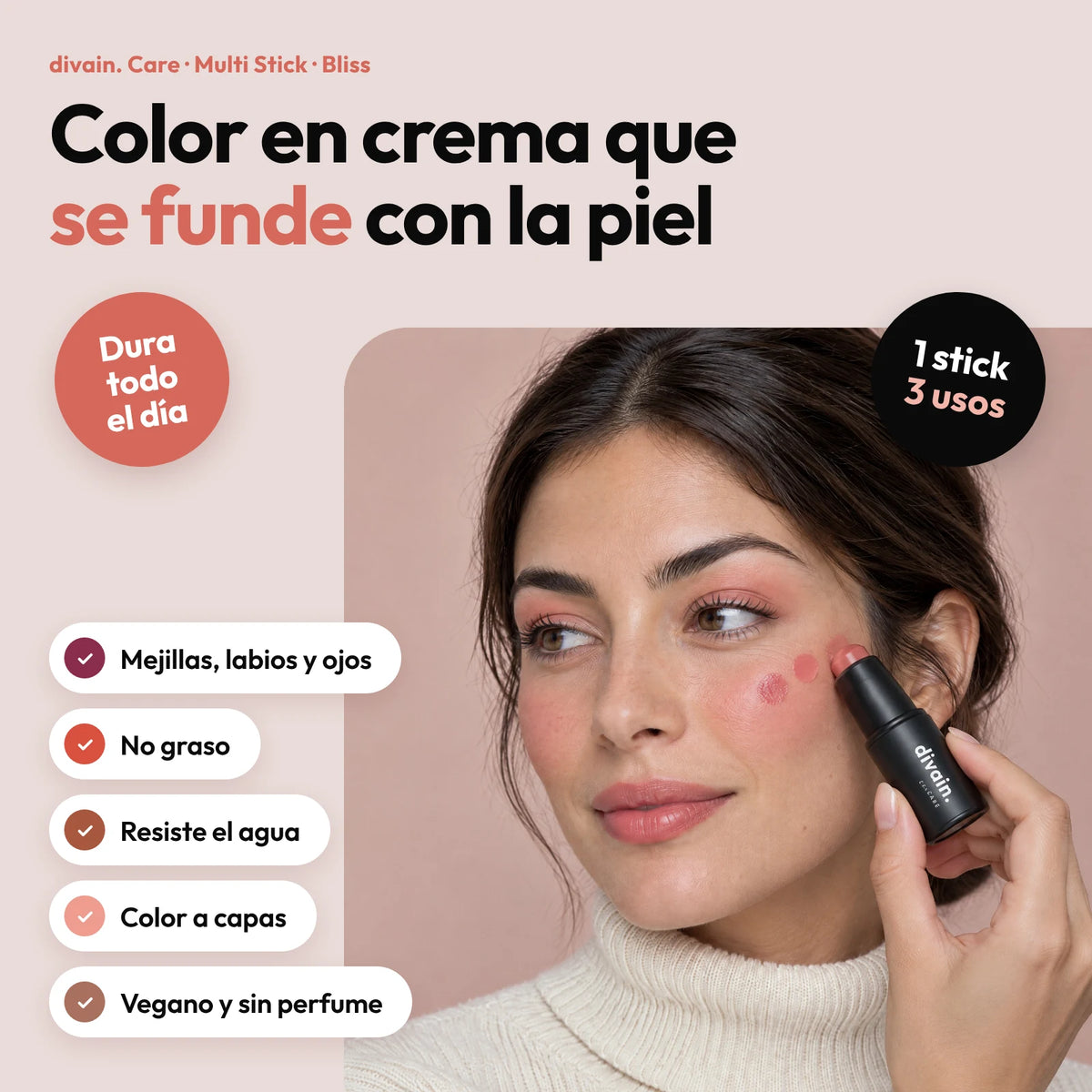 Ventajas del Multi Stick Bliss de divain. Care