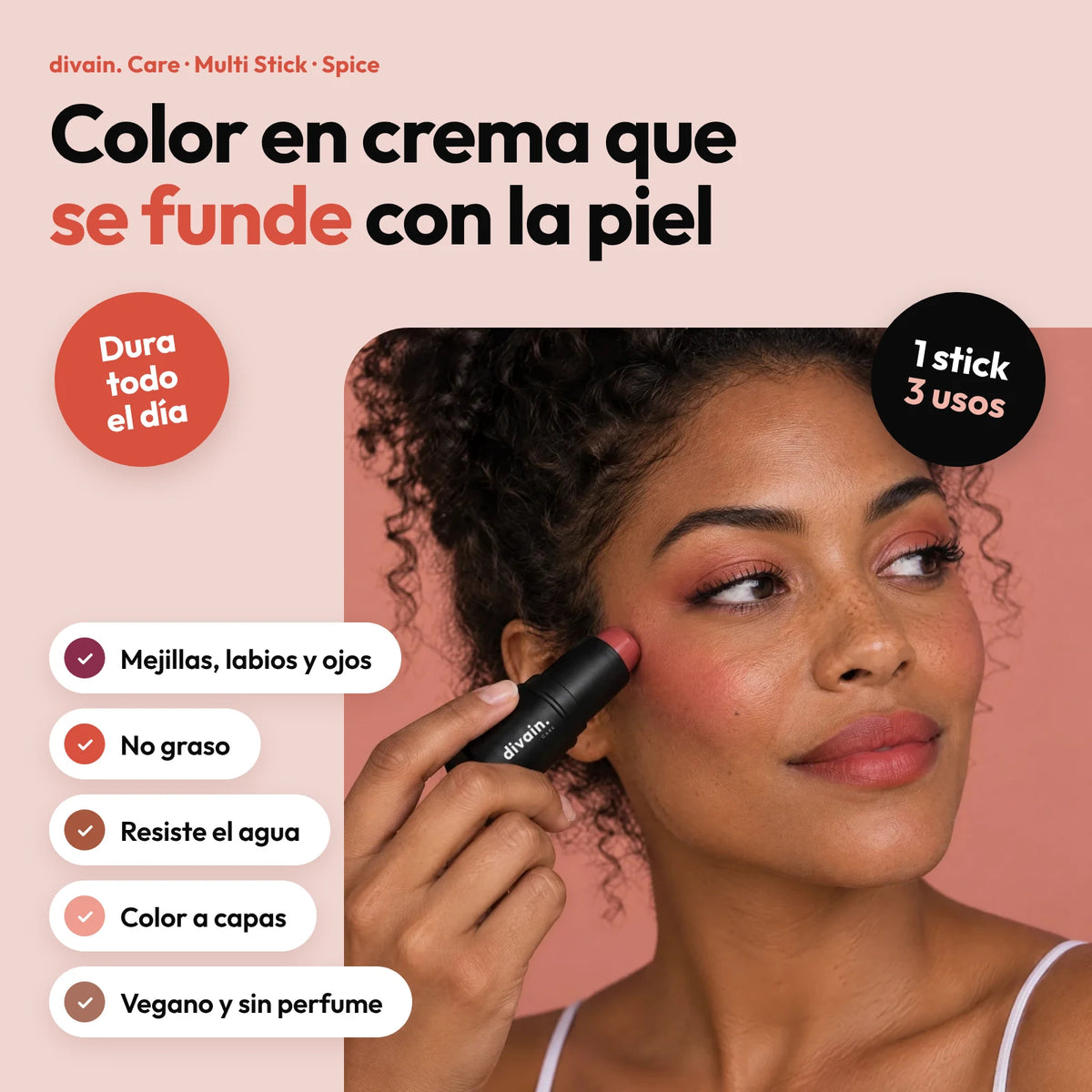 Ventajas del Multi Stick Spice de divain. Care