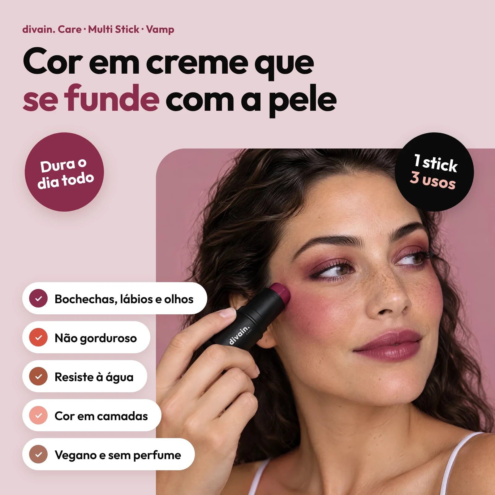 Ventajas del Multi Stick Vamp de divain. Care