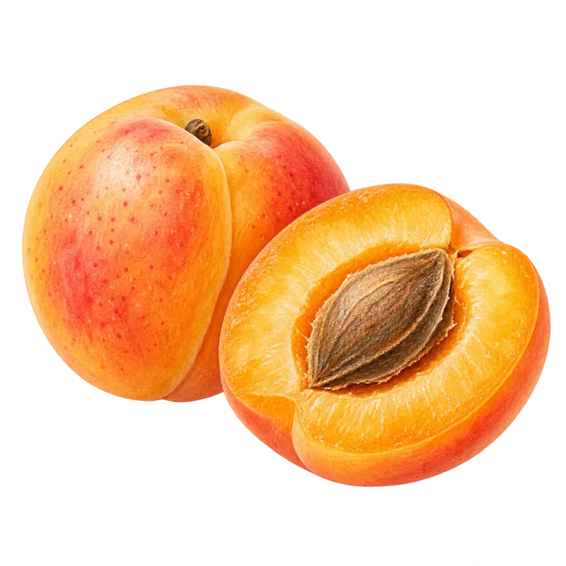 Ilustración de la nota olfativa Albaricoque
