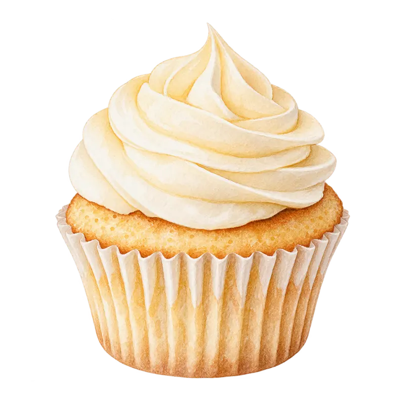 Ilustración de la nota olfativa Cupcake