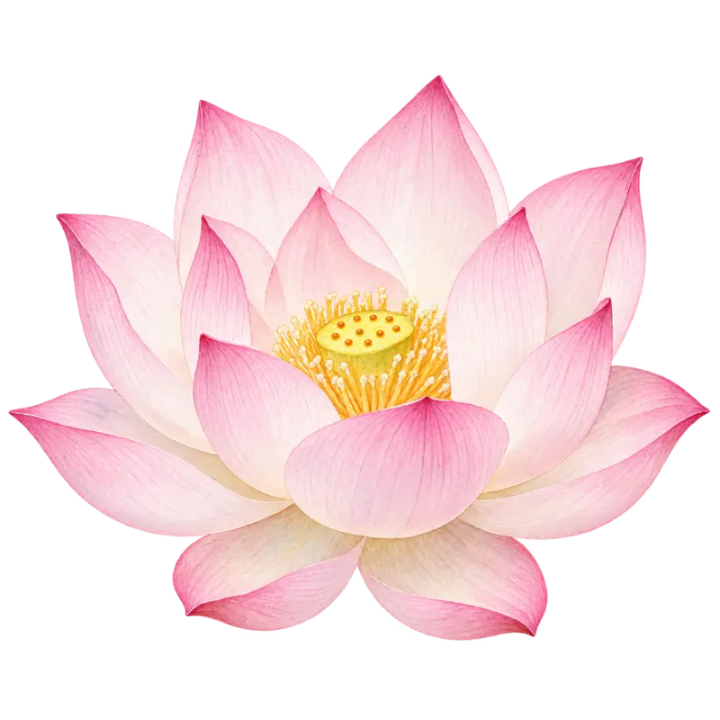 Ilustración de la nota olfativa Flor de loto