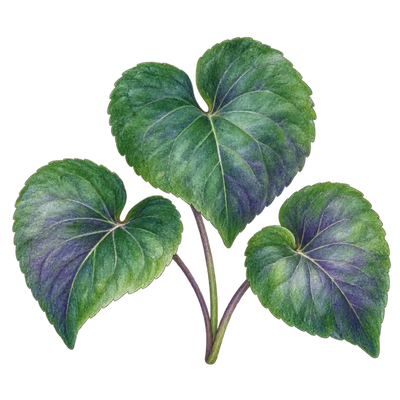Hojas de violeta