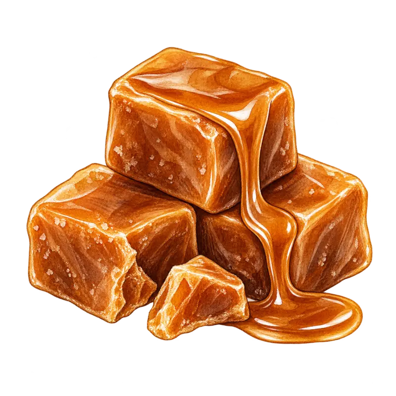 Ilustración botánica de Caramelo