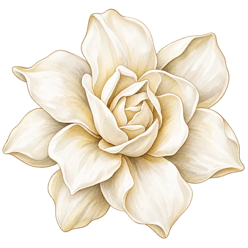Ilustración de la nota olfativa Gardenia