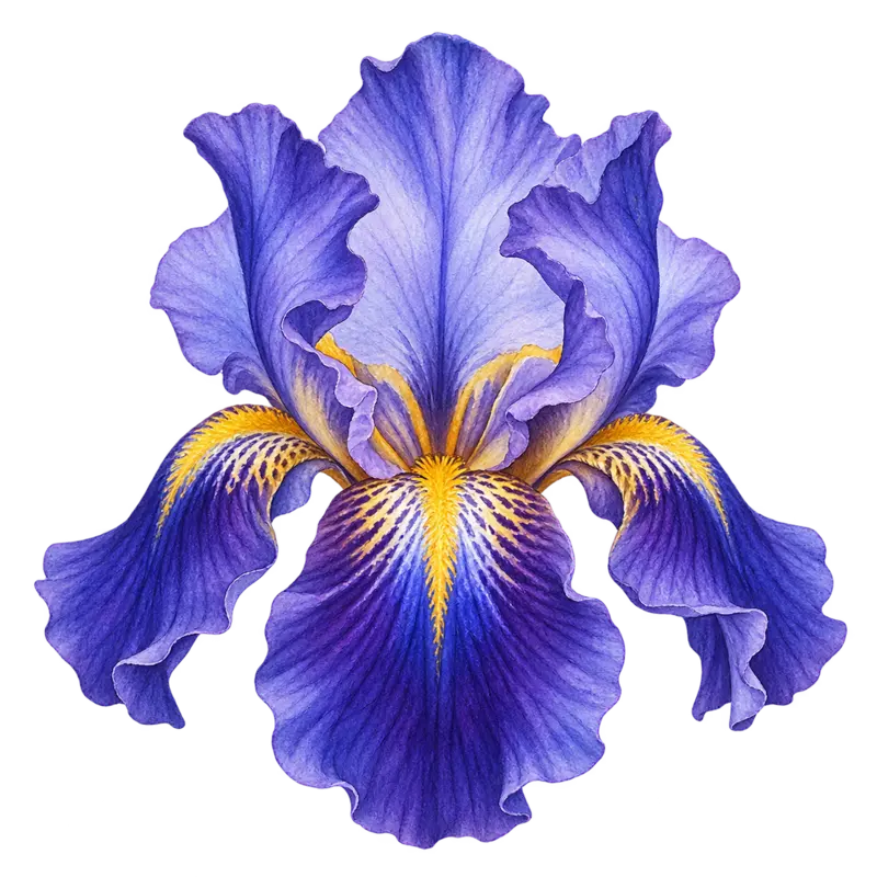 Ilustración de la nota olfativa Iris