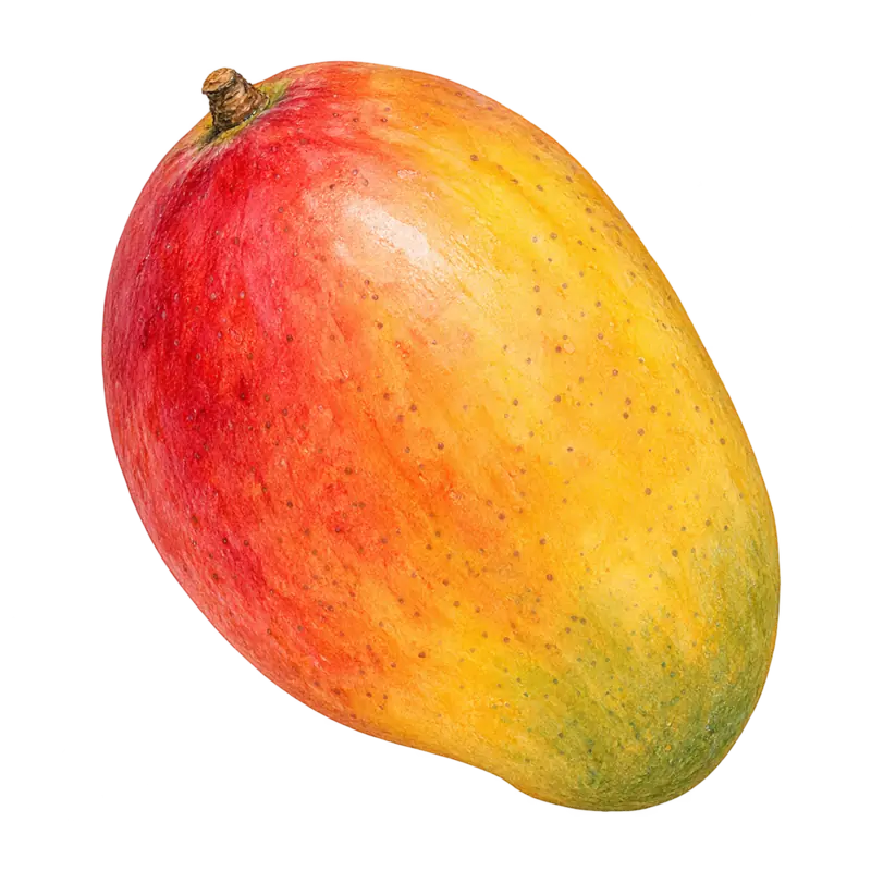 Ilustración de la nota olfativa Mango