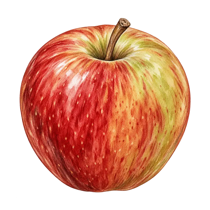 Ilustración de la nota olfativa Manzana