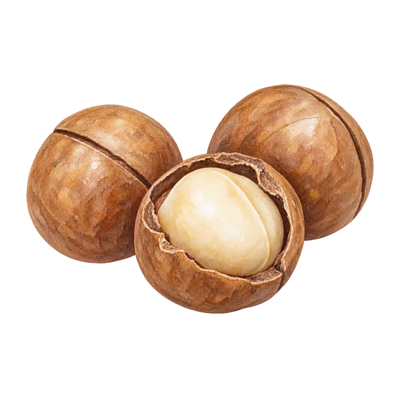 Ilustración de Nuez de macadamia