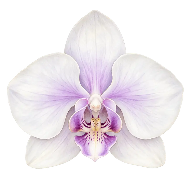 Ilustración de la nota olfativa Orquídea