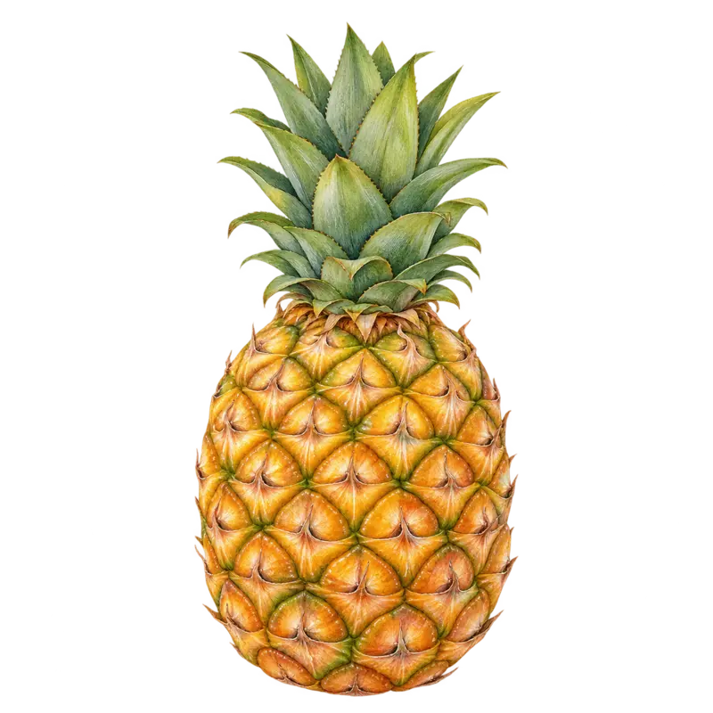 Ilustración de la nota olfativa Piña