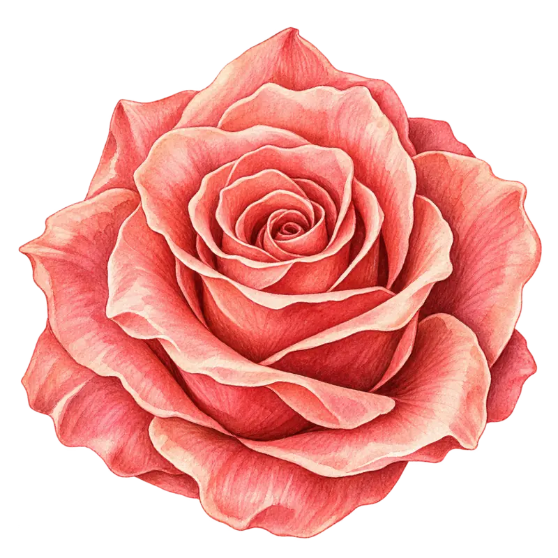 Ilustración de la nota olfativa Rosa