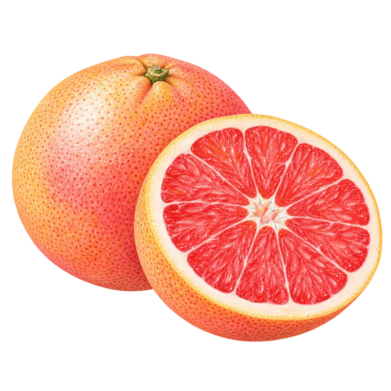 Ilustración de la nota olfativa Pomelo