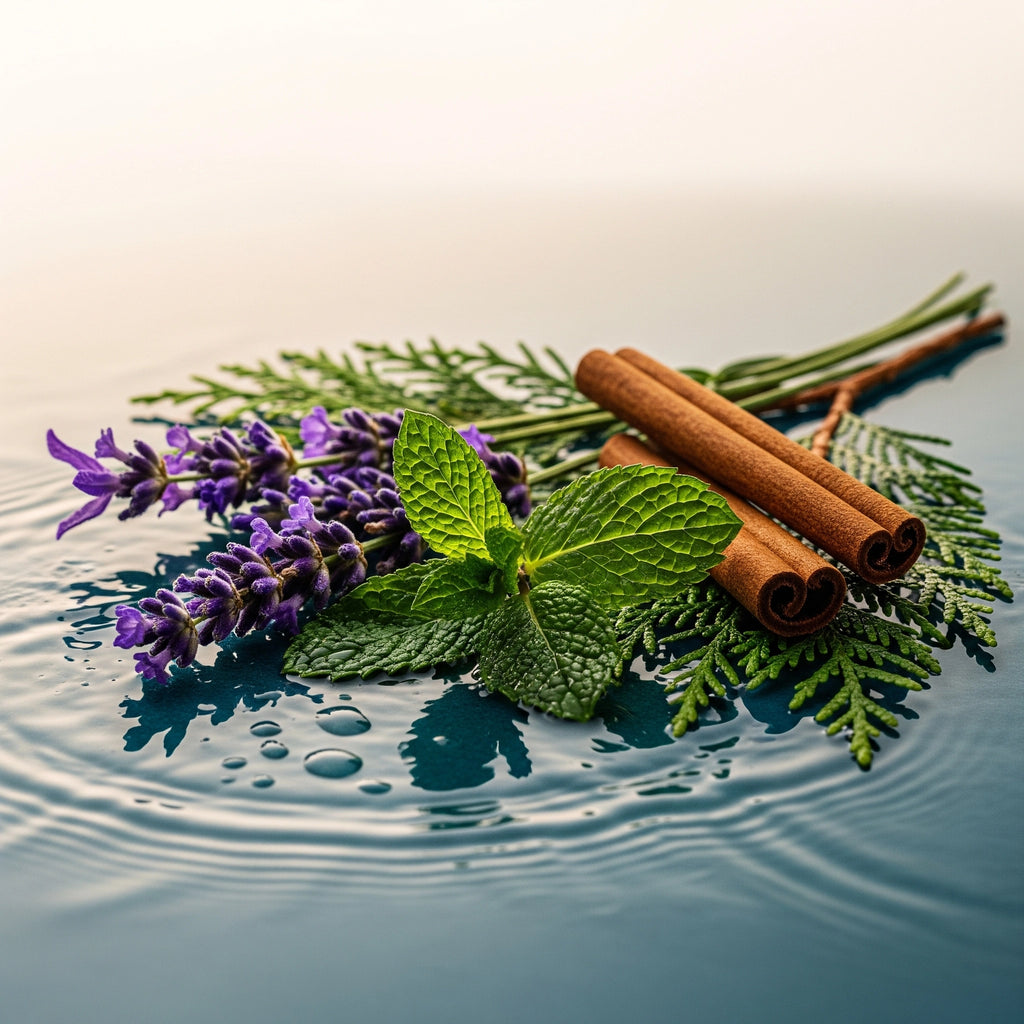 imagén de canela, menta, lavanda 