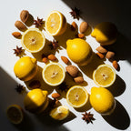 Notas olfativas cítricas y especiadas con limón, almendra y anís estrellado