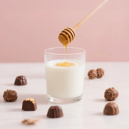 Notas olfativas de leche con miel y bombones de chocolate