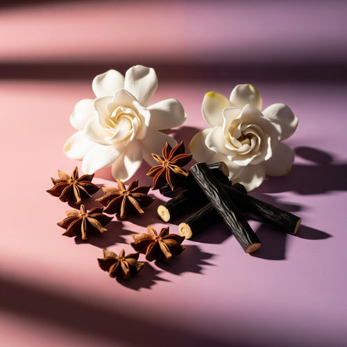 Notas olfativas de regaliz, anís estrellado y gardenia