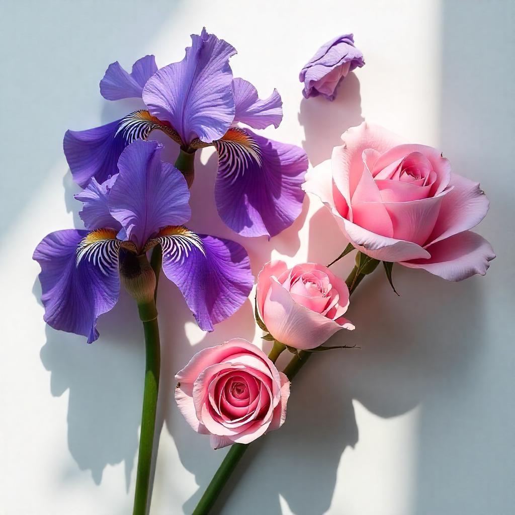 Iris y rosa, notas olfativas del perfume equivalente divain.144 para mujer