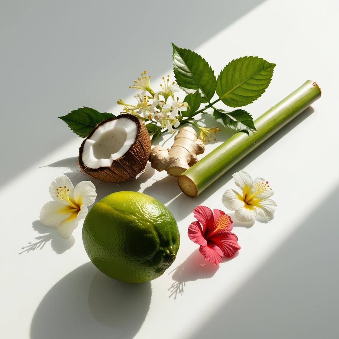 Notas olfativas almizcle blanco, bergamota y coco | Perfume divain.303 | divain Parfums