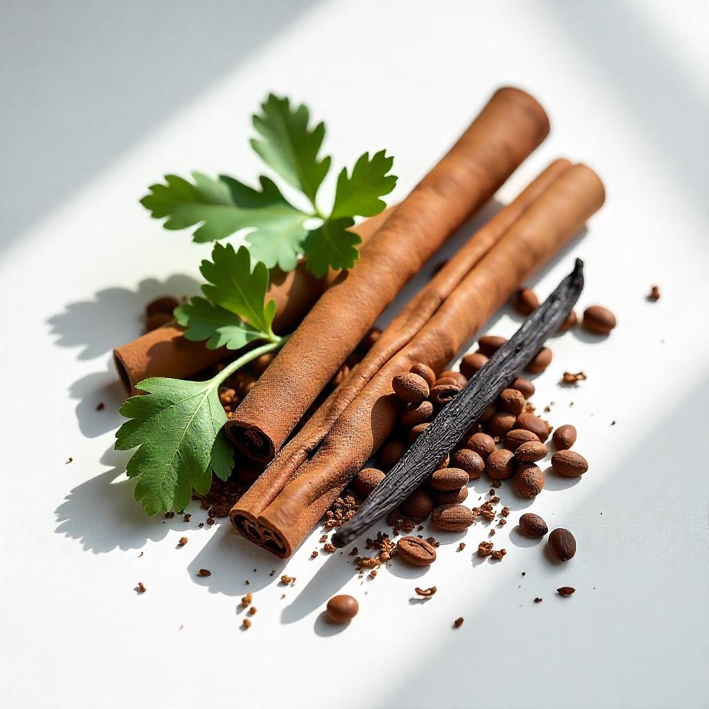 Canela, incienso y oud, notas olfativas del perfume equivalente divain.347