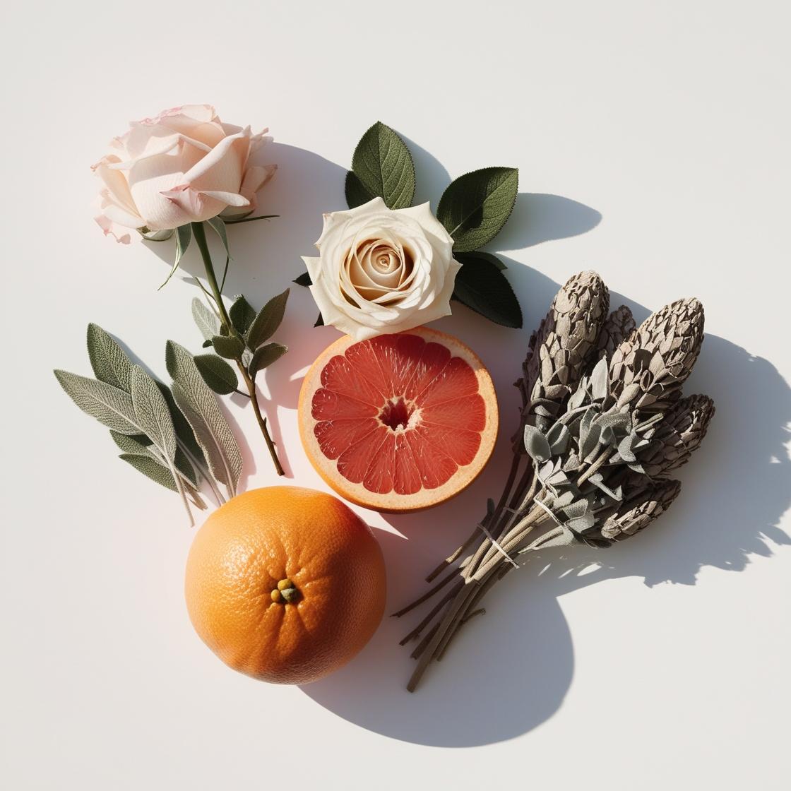 Rosa, notas olfativas del perfume equivalente divain.416 para hombre