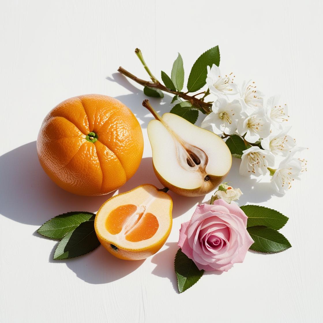 White musk, bergamot, and rose, olfactory notes of the divain.601 equivalent fragrance for women