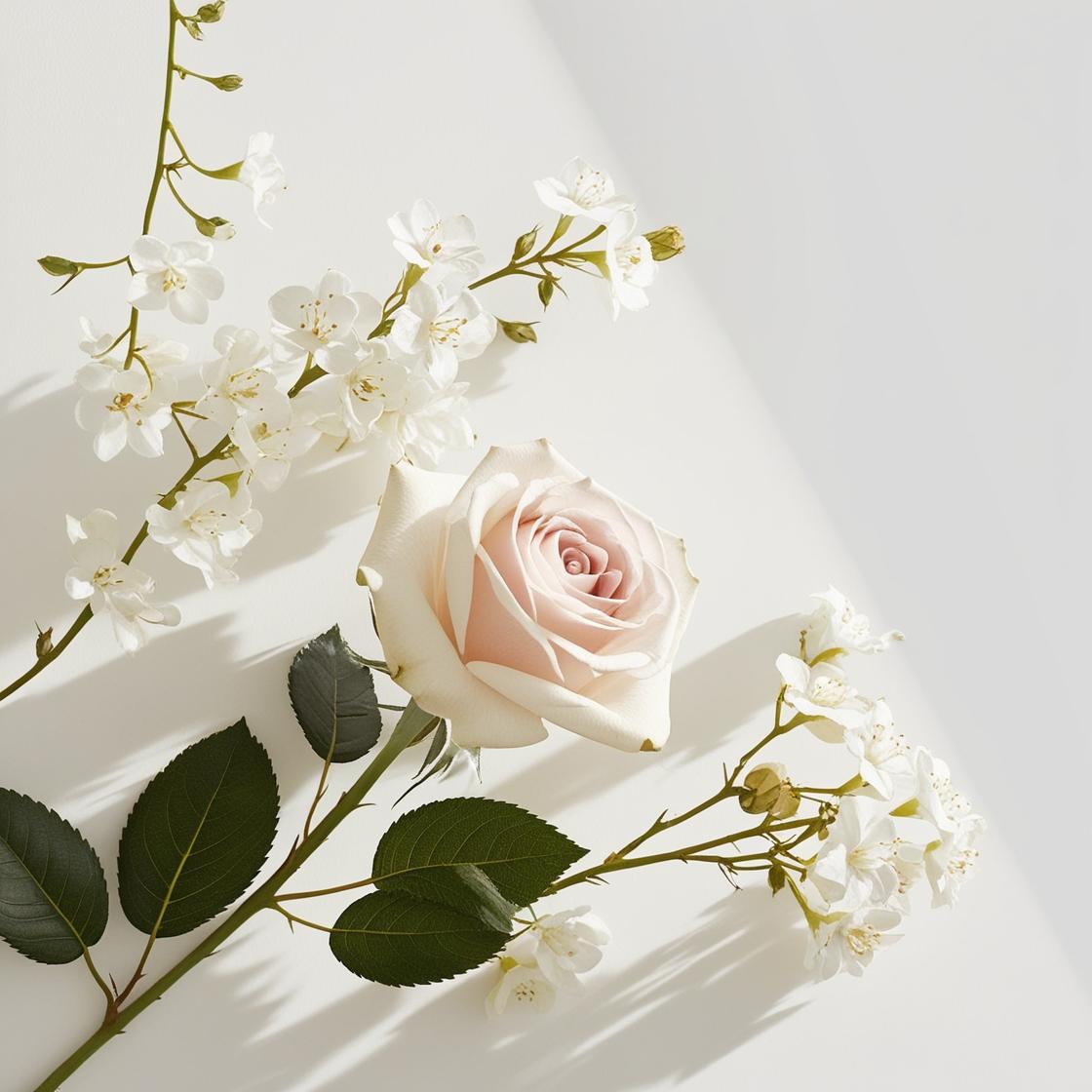 Jazmin y rosa, notas olfativas del perfume equivalente divain.608 para mujer