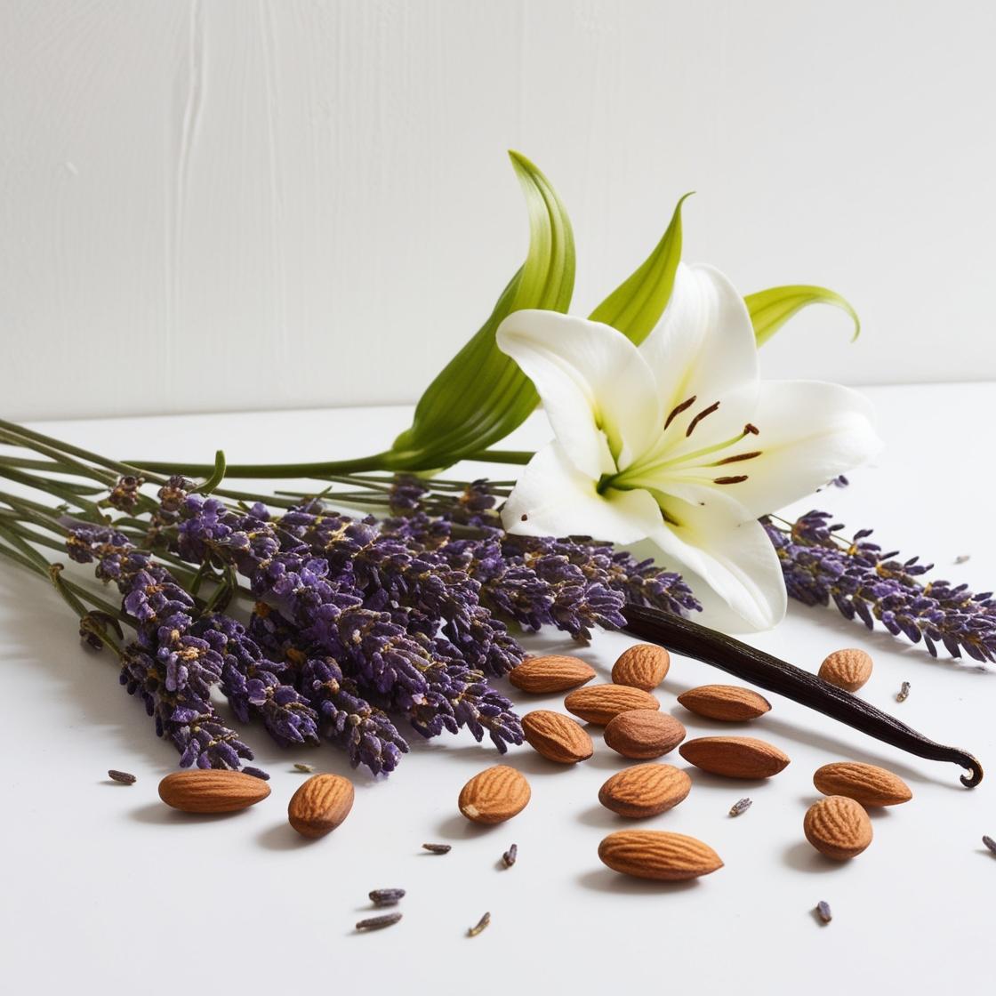 Leather, tonka bean, and lavender, olfactory notes of the divain.628 equivalent fragrance.